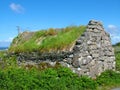 Thatched Cottage on Inis Mor Royalty Free Stock Photo