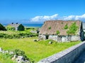 Thatched Cottage on Inis Mor Royalty Free Stock Photo