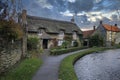 Thatched cottage in Thornton le Dale, Yorkshire, UK. Royalty Free Stock Photo