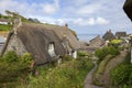 Thatched cottages at Cadgwith Cove, Cornwall, England