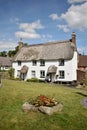 Thatched cottages of Lustleigh, Dartmoor UK