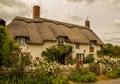 A thatched cottage in the dorset countryside, UK.