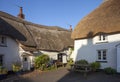 Thatched cottages at Inner Hope, Hope Cove, Devon, England Royalty Free Stock Photo