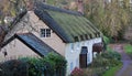 Thatched cottages in Somerset UK Royalty Free Stock Photo