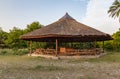 A thatched gazebo as seen in Lekki Conservation Center Lagos Nigeria