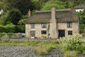 Thatched House by beach Royalty Free Stock Photo