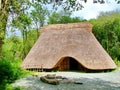 Thatched hut at the Irish National Heritage Park.