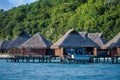 Thatched Huts Built Over the Water