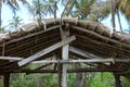 A thatched-roof beach hut Royalty Free Stock Photo