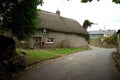 Thatched roof on cottage. Royalty Free Stock Photo