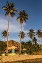 Thatched roof cottage on beach-Donsol,Philippines