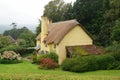 Thatched roof cottage in England Royalty Free Stock Photo