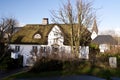 Thatched Roof House on Amrum Royalty Free Stock Photo