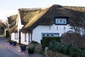 Thatched Roof House on Amrum Royalty Free Stock Photo