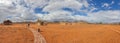 Thatched roof house at the Namib Naukluft National Park Royalty Free Stock Photo