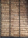Thatched roof of the straw show background Royalty Free Stock Photo