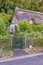 Thatched roof on a thatched cottage at Dunraven - South Wales, United Kingdom