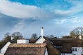 Thatched Roofs of Souter`s Inn Kirkoswald Scotland Royalty Free Stock Photo