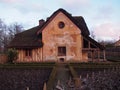 Thatched rustic house