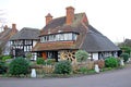 Thatched tudor timber kent cottage Royalty Free Stock Photo