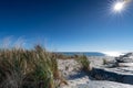 Thatcher Park Beach view in autumn in Yarmouth, Cape Cod, Massachusetts MA, USA. Royalty Free Stock Photo