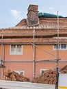 Thatching work in progress Royalty Free Stock Photo