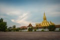 Thatluang is the most beautiful culture and icon of Vientiane Laos.