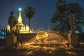 Thatluang pagoda in Vientiane Lao PDR