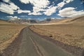 Thatsang Karu salt water lake near Tso Moriri lake in Rupshu valley, Ladakh, Jammu and Kashmir state, North