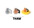 Thaw icon in different style