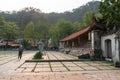 Thay Pagoda or Chua Thay, one of the oldest Buddhist pagodas in Vietnam, in Quoc Oai district, Hanoi