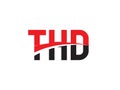 THD Letter Initial Logo Design Vector Illustration Royalty Free Stock Photo