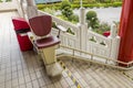 Thean Hou Temple stairlift chair lift, Kuala Lumpur Malaysia