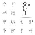 theater actor icon. hobbie icons universal set for web and mobile Royalty Free Stock Photo