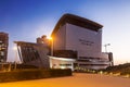 The theater building in Ashdod in the evening,