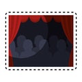 theater courtain show icon
