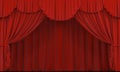 Theater curtain. Royalty Free Stock Photo