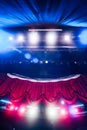 Theater curtain with dramatic lighting Royalty Free Stock Photo