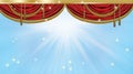 Theater curtain Royalty Free Stock Photo