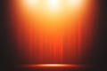 Theater curtain red spotlight on stage studio graphics background