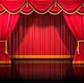 Theater Curtains with backdrop