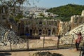 Theater Of Dionysus Under The Acropolis Of Athens. Architecture, History, Travel, Landscapes. Royalty Free Stock Photo