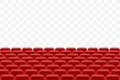 Theater hall with seating for spectators vector illustration