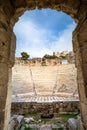 The theater of Herodion Atticus under the ruins of Acropolis, Athens Royalty Free Stock Photo