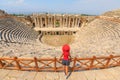 Theater of Hierapolis archaeological site in Turkey Royalty Free Stock Photo