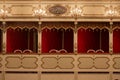 Theater, interior view, balconies Royalty Free Stock Photo
