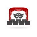 Theater logo, Theater icon Royalty Free Stock Photo