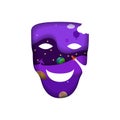 Theater mask. Creative concept with space. Imagination. Vector