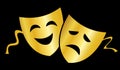 Theater masks Royalty Free Stock Photo