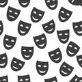 Theater Masks Pattern Seamless Background Royalty Free Stock Photo